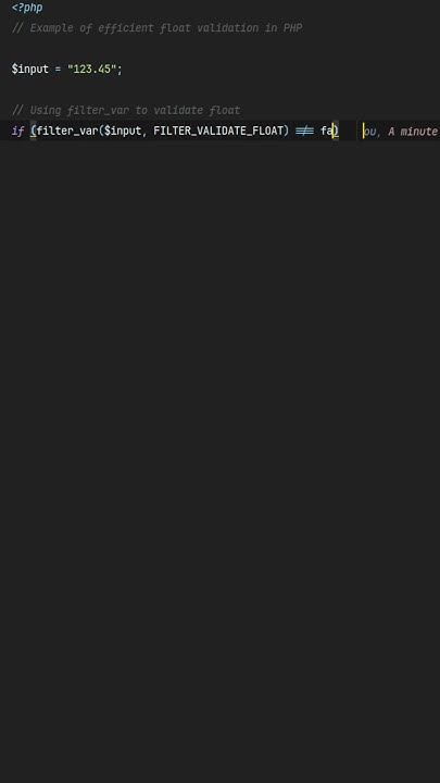 How to validate floats efficiently in php? boost #php #performance with ...