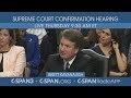 LIVE: Confirmation hearing for Supreme Court nominee Judge Brett Kavanaugh (Day 3)