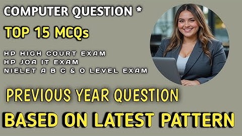 Top Computer questions for JOA IT EXAM | Practice question |Most repeated computer questions♥️🫀