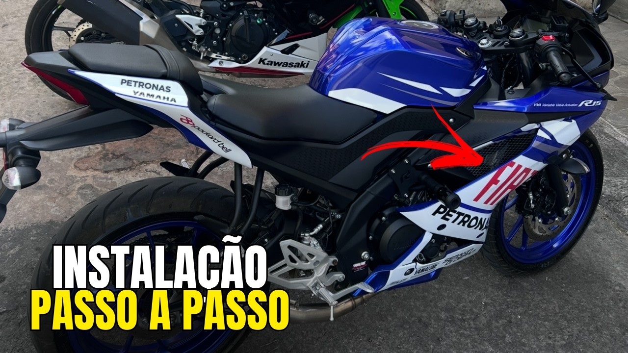 Envelopamento Completo na Yamaha YZF R15 (MotoGP) | Projetinho R15 #5 ...