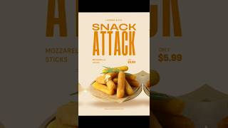 “French Fries Poster Design in Canva 🍟 | Viral Food Poster Idea 2025 🔥”