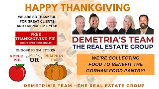 Thanksgiving Pie Giveaway \& Gorham Food Drive 2023!