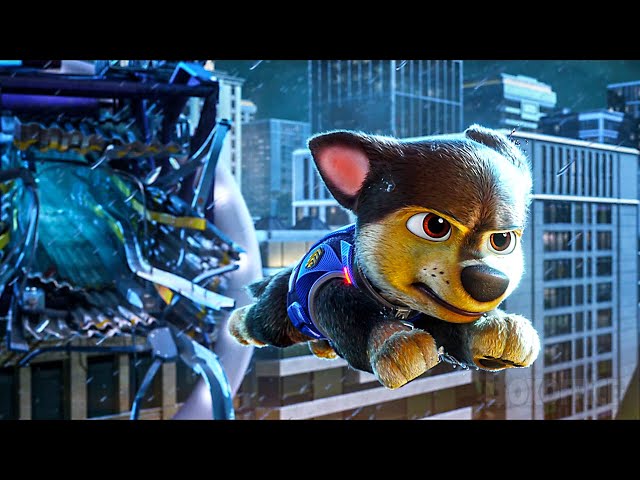 ALL the BEST Scenes with CHASE | Paw Patrol Movies Compilation 🌀 4K class=