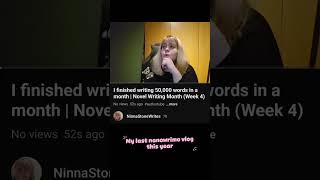 My new writing vlog is up now #authortube #writer #vlog #nanowrimo #authorproblems #indieautor
