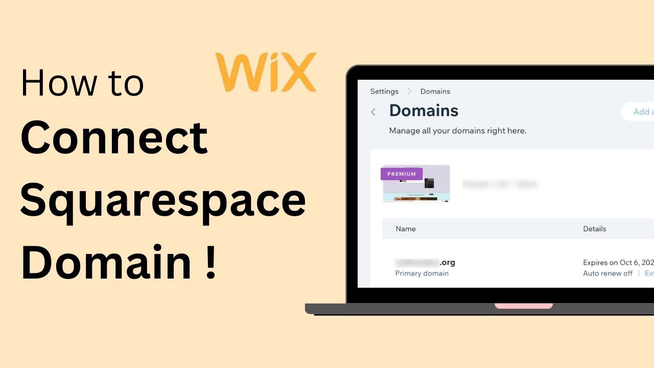 How To Connect Squarespace Domain To Wix Website (Step By Step) ! - YouTube