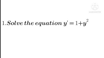 # Kannur University#complementary Course in Mathematics# section B#First order ODEs