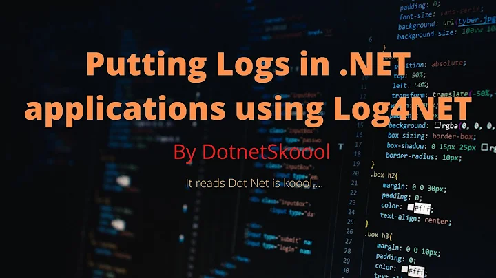Using Log4Net in DotNetApplications