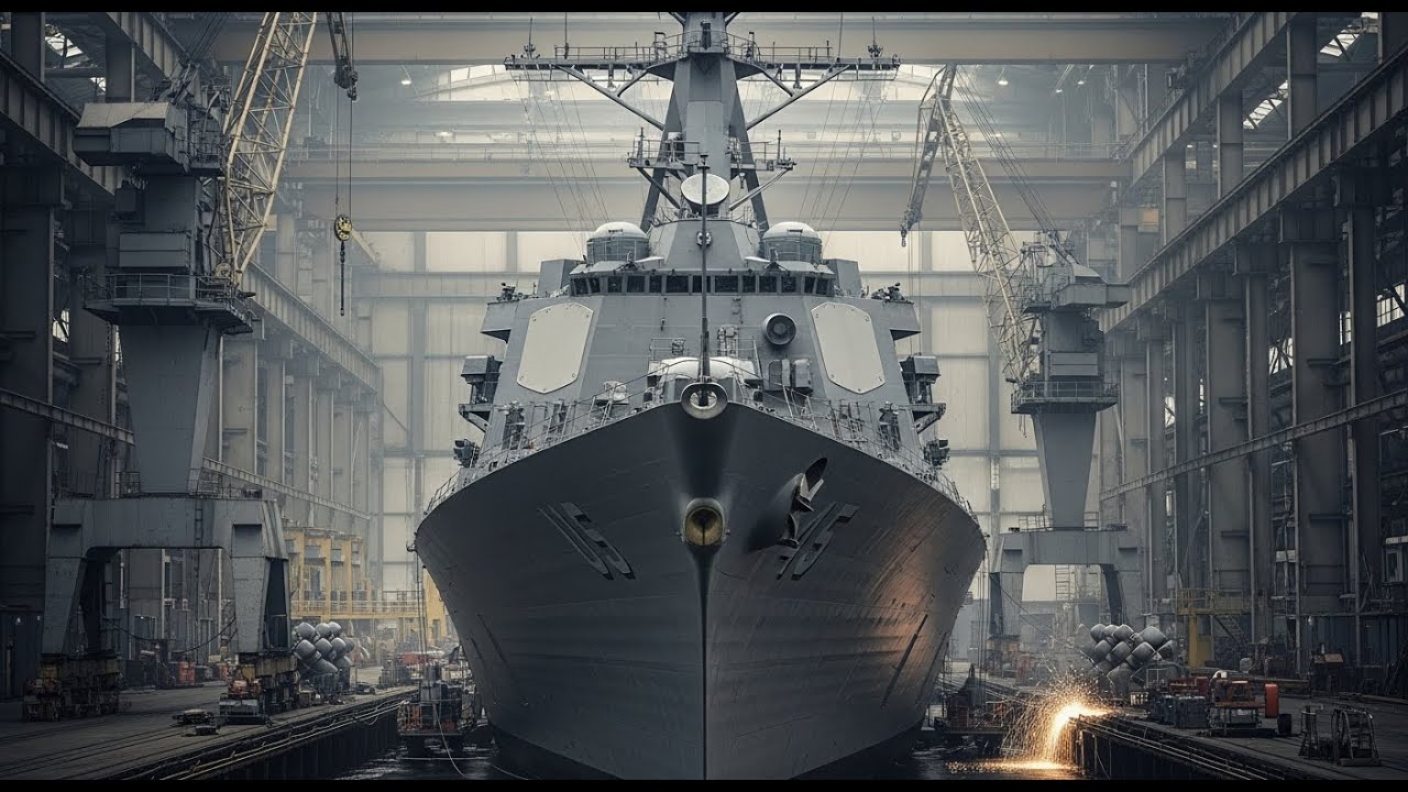 Inside $2 Billion Destroyer Factory | How US Navy Warships Are Forged From Steel to Sea