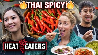 What is 'THAI SPICY?' Massive Thai FEAST + Molly Baz Thai Taco Taste-Test! | Heat Eaters