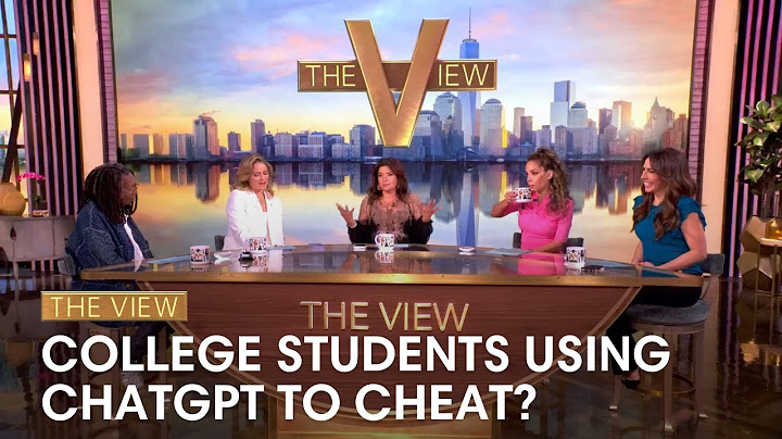 College Students Using ChatGPT To Cheat? | The View