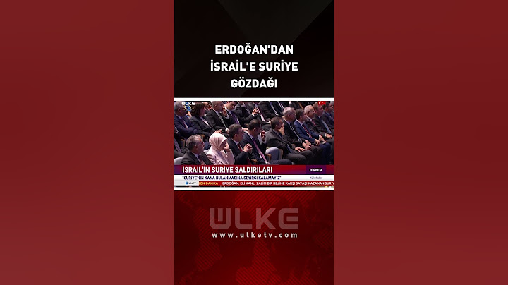 Cumhurbaşkanı Erdoğan'dan İsrail'e Suriye Gözdağı "Karşısında Bizi Bulur"