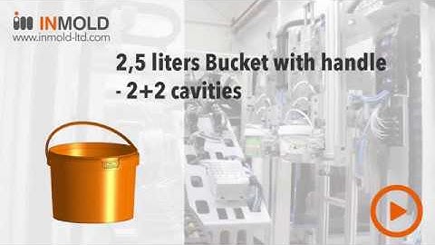 2,5l Pail with Handle / 2+2 cavities - IML System