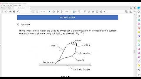 Thermometer Cambridge IGCSE O level Physics 0625/0972/5054 Lesson 43 part c
