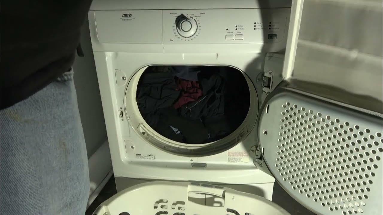 Review of Zanussi ZDC46130W 7kg condenser tumble dryer YouTube