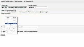 Posting REI-Ads To Craigslist is Easy
