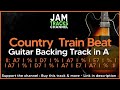Country train beat guitar backing track in a