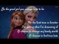 For the First Time in Forever (lyrics) - Kristen Bell, Idina Menzel