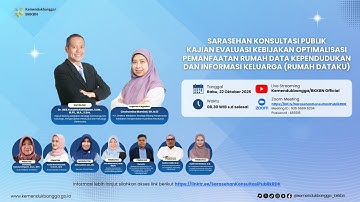 Sarasehan Kajian Evaluasi Kebijakan Optimalisasi Rumah Data & Informasi Kependudukan (Rumah DataKu)