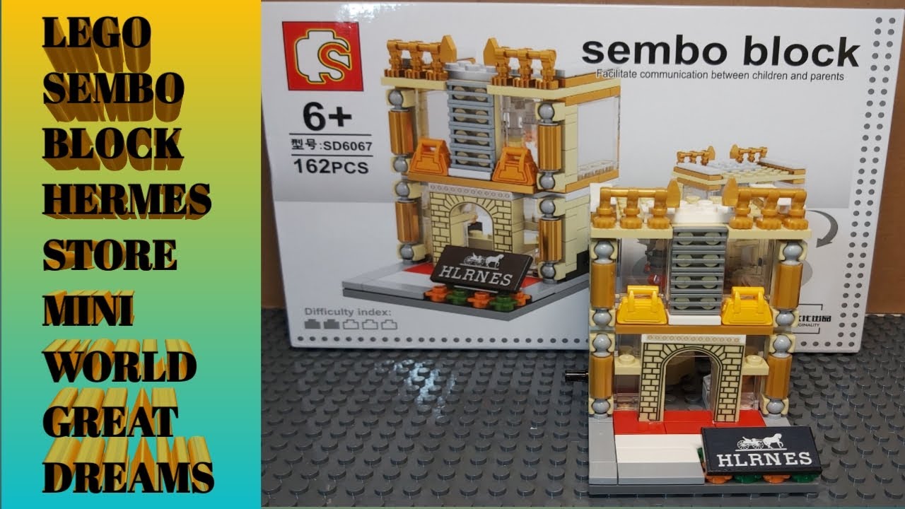 Lego Sembo Block HERMES STORE Mini 