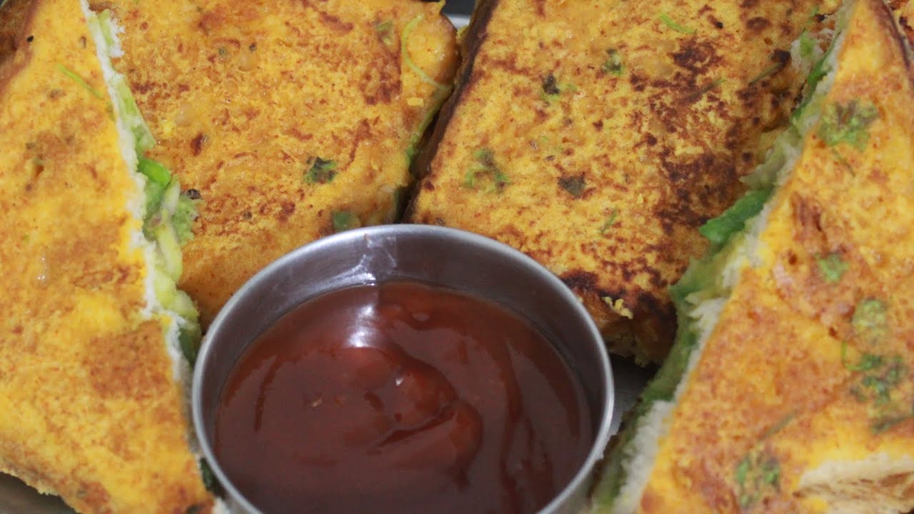 WEEKEND SPL Stuffed Bread Pudla How to make Bread Pudla recipe