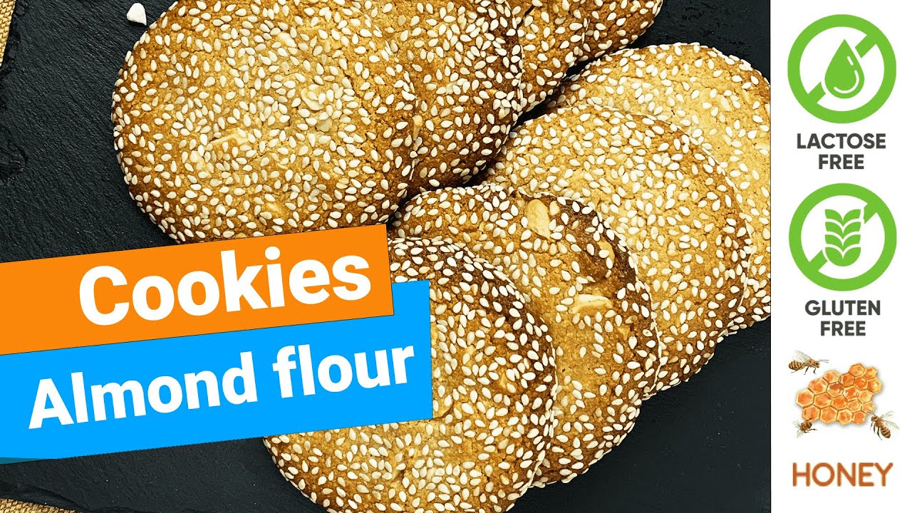 Cookies with almond flour and honey🍪, gluten free, sugar free Tasty