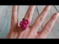 How To Crochet a Rose Ring - Yarn Scrap Friday