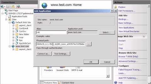Add  APPLICATION  IN IIS .avi