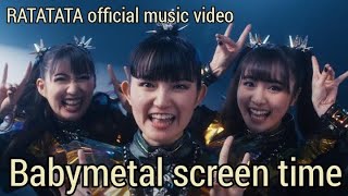 Babymetal x Electric Callboy RATATATA 1 minute and 46 seconds of Babymetal's screen time