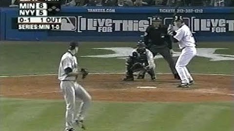 2004 ALDS Yankees vs Twins Game 2 Bottom 12