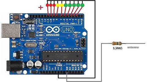 Arduino emf detector (electro magnetic field detector)