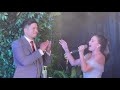 Tippy dos Santos sings "Bawa't Daan" to her husband Miguel Porcuna