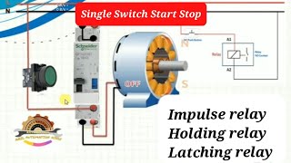 Impulse relay | Holding relay | Latching relay | what is Impulse relay | @Anil Automation Hindi