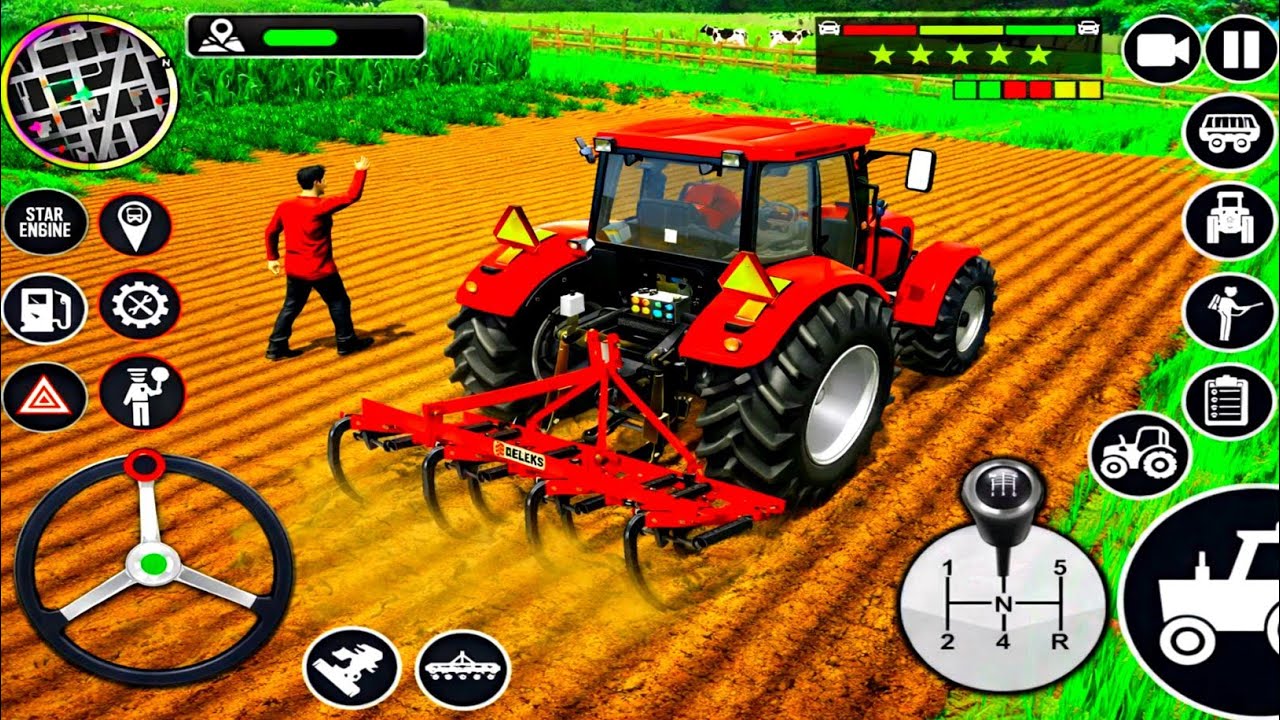 Modern Tractor Farming Driving Simulator 3D | New Tractor Games | Android Gameplay