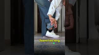 Jeans Too Long? Try This Easy Fashion Hack! 👖✨