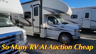 So Many RVs At Auction Cheap, Copart Walk Around