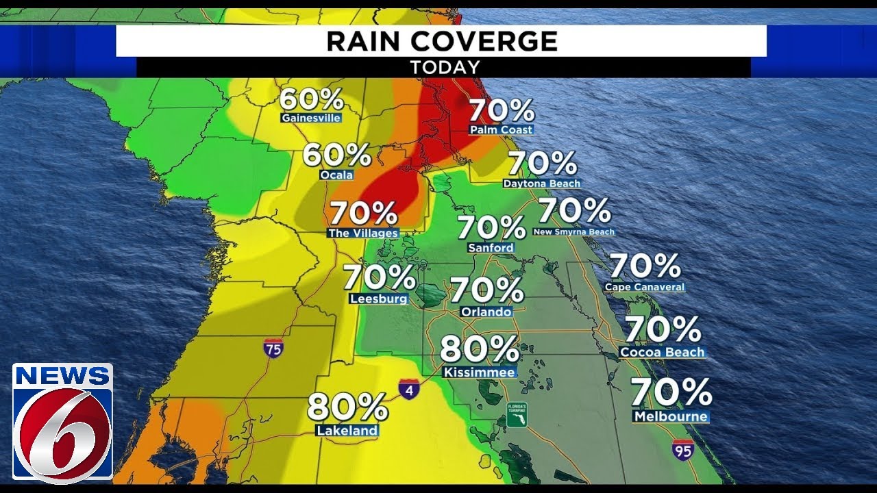 Scattered storms could produce locally heavy rain in Central Florida ...