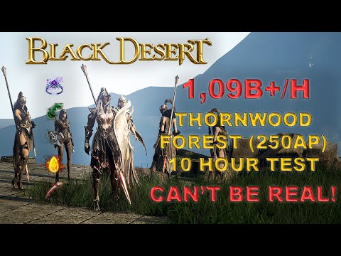 BDO - Thornwood Forest 10 Hour Test - CANT BE REAL ! 1.09Bil/H