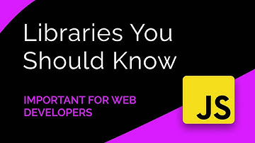 JavaScript Libraries You Must Know | Javascript