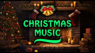 Christmas Uplifting Music  Christmas Fireplace Background Screensaver