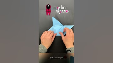 Making SQUID GAME DDAKJI 🟥🟦 in Three Ways #shorts #Ddakji #tutorial