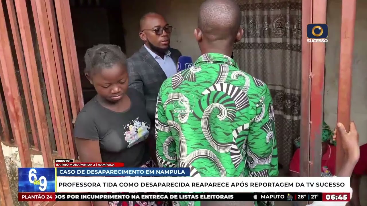 PROFESSORA REAPARECE E PARECE QUE ESTAVA 