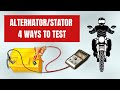 Test a Motorcycle Alternator Stator & Charging System | 4 best ways | How to