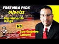 NBA Pick - Kings vs Lakers Prediction, 1/4/2022, Best Bet Today, Tips & Odds | Docs Sports