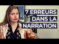 7 erreurs dauteur dbutant  la narration