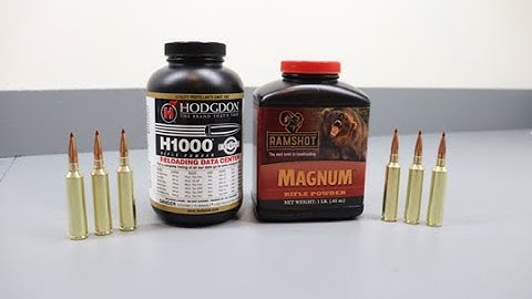 Temp. Sensitivity of H1000 vs Ramshot Magnum