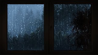 Soothing Rain on Window Relaxation, Heavy Rain Sounds, fall a sleep rain Ambience