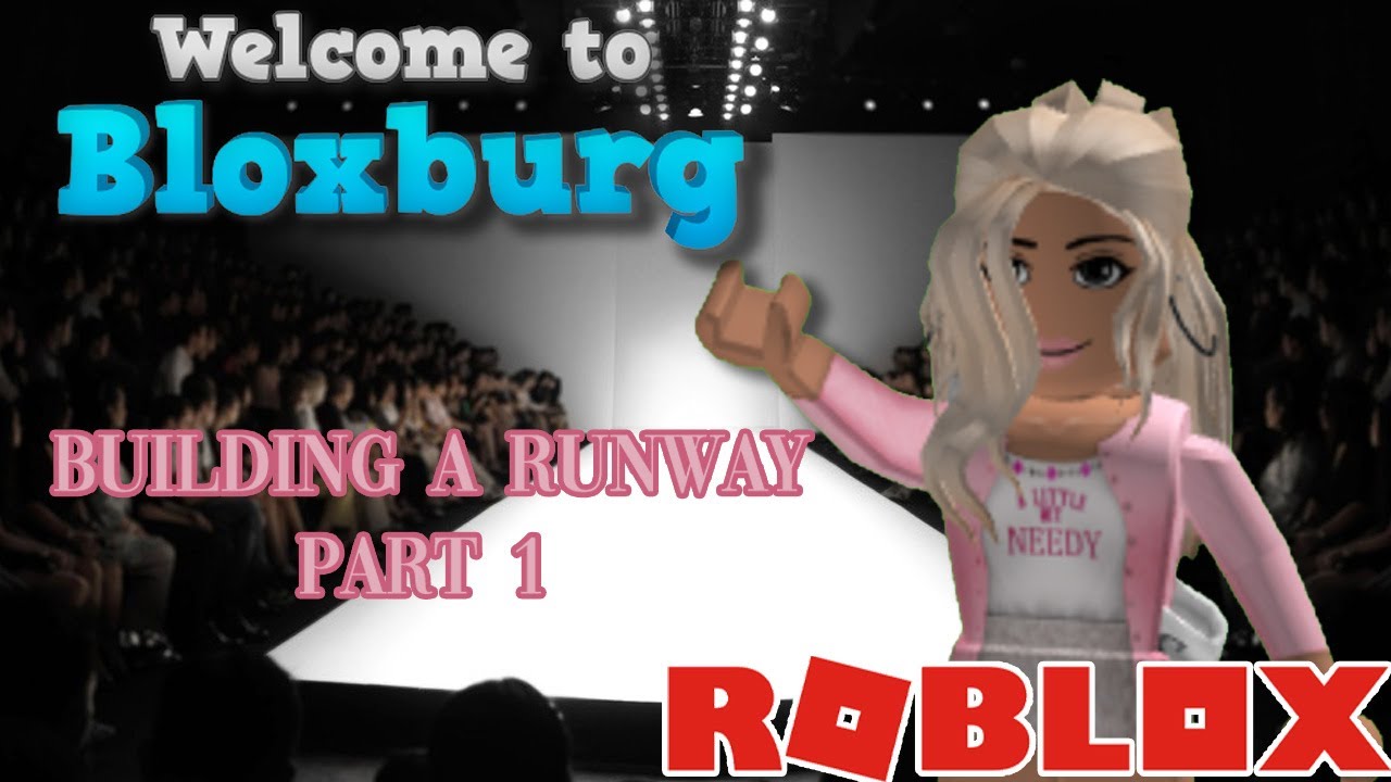 Building A High Fashion Runway Speedbuild Part 1 Bloxburg Roblox Youtube - how to build a fashion runway roblox youtube