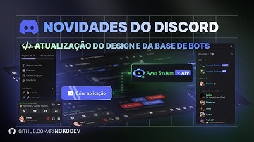 Novo design do discord e novidades da melhor base de bots - discord.js v14
