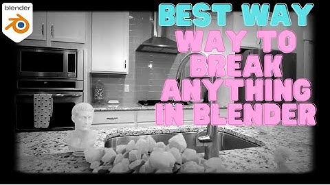 The BEST way to BREAK / SHATTER objects in blender! #blendertutorial #blendertips #blenderadons