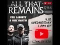 TOMORROW, 1 PM ET 🚨#qanda #asktheband #atr